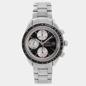 Omega Black Stainless Steel Speedmaster 3210.51.00 Automatic Men's Wristwatch 40 mm