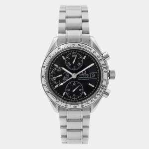Omega Black Stainless Steel Speedmaster 3513.50.00 Automatic Men's Wristwatch 39 mm