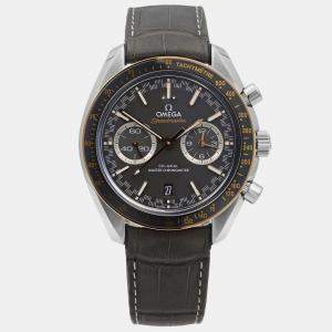 Omega Grey Stainless Steel Speedmaster Racing 329.23.44.51.06.001 Automatic Men's Wristwatch 44 mm