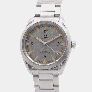 Omega Silver Stainless Steel Seamaster Railmaster 220.10.40.20.06.001 Automatic Men's Wristwatch 40mm