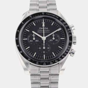 Omega Black Stainless Steel Speedmaster Professional Moonwatch 310.30.42.50.01.001 Manual Winding Men's Wristwatch 42mm
