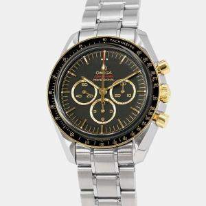 Omega Black Stainless Steel Speedmaster 522.20.42.30.01.001 Manual Winding Men's Wristwatch 42 mm