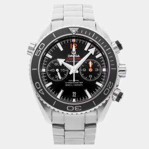 Pre-Owned Omega Black Dial Seamaster Planet Ocean 600M Chronograph Automatic  Men's Watch 45 mm