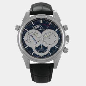 Omega Black Stainless Steel De Ville 4847.50.31 Automatic Men's Wristwatch 41 mm