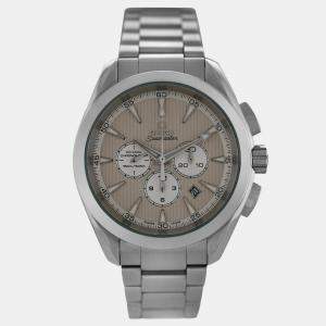Omega Cream Stainless Steel Seamaster Aqua Terra 231.10.44.50.09.001 Automatic Men's Wristwatch 44 m