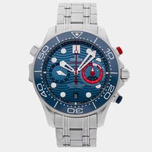 Pre-Owned Omega Seamaster Diver 300M Chronograph America's Cup Men's Watch 44 mm