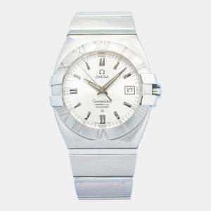 Omega Constellation 1513.30 Quartz Silver Stainless Steel Men's Wristwatch 38 mm