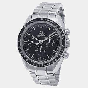 Pre Owned Omega Speedmaster Moonwatch 311.30.42.30.01.006 Black Stainless Steel Men’s Wristwatch 42 mm