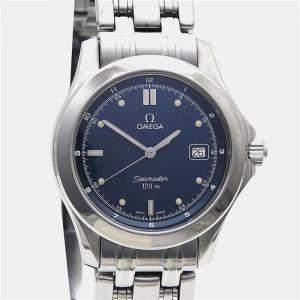 Pre Owned Omega Seamaster Quartz Stainless Steel Men's Wristwatch 36 mm