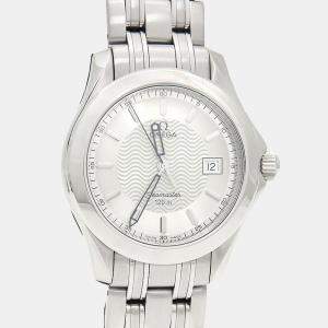 Pre Owned Omega Seamaster Quartz Stainless Steel Men's Wristwatch 35.5 mm