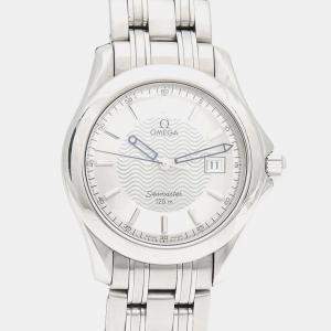 Pre Owned Omega Seamaster Quartz Stainless Steel Men's Wristwatch 37 mm
