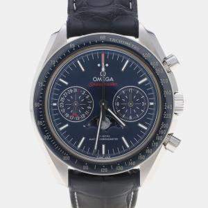 Pre Owned Omega Speedmaster Moonphase 304.33.44 Automatic Stainless Steel Men's Wristwatch 44 mm