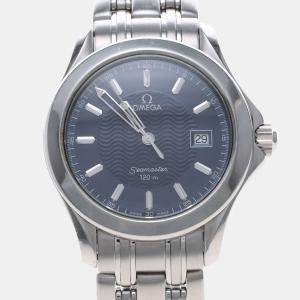 Pre Owned Omega Seamaster Quartz Stainless Steel Mens Wristwatch 36 mm