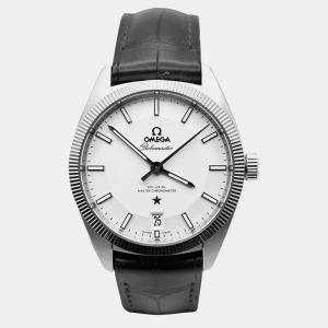 Pre Owned Omega Constellation Globemaster 130.33.39.21.02.001 Automatic Stainless Steel Men's Wristwatch 39 mm