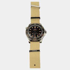 مملوكة مسبقًا Omega Seamaster 210.90.42.20.01.001 Automatic Brown Stainless Steel Men's Wristwatch 42 mm