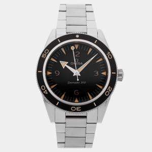 Pre Owned Pre-Owned Omega Seamaster 300 234.30.41.21.01.001 Black Stainless Steel Men's wristwatch 41 mm