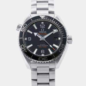 Pre Owned Omega Seamaster Planet Ocean 215.30.40.20.01.001 Automatic Black Stainless Steel Men's Wristwatch 39.5 mm