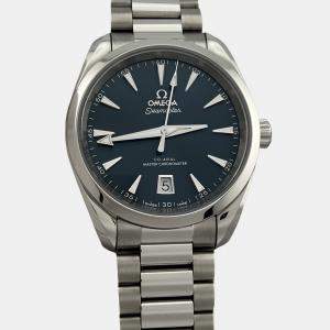 Pre Owned Omega Seamaster Aqua Terra Shades 220.10.38.20.03.003 Automatic Blue Dial Stainless Steel Men's Wristwatch 38mm