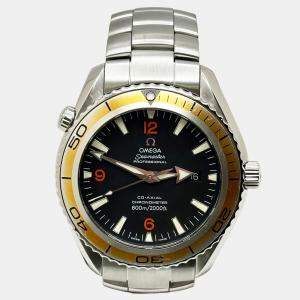 Pre Owned Omega Seamaster Planet Ocean 2909.50.83 Automatic Black Dial Stainless Steel Men's Wristwatch 42mm