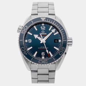 Pre Owned Pre-Owned Omega Seamaster Planet Ocean 600M 215.30.44.21.03.001 Blue Automatic Stainless Steel Men's Wristwatch 43 mm