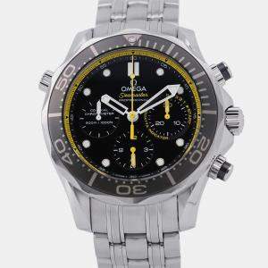 Pre Owned ساعة يد رجالية أوميغا سيماستر 212.30.44.50.01.002 أوتوماتيك سوداء ستانلس ستيل 44 مم