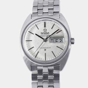 Pre Owned Omega Constellation 168.019 Automatic Silver Stainless Steel Men's Wristwatch 35 mm