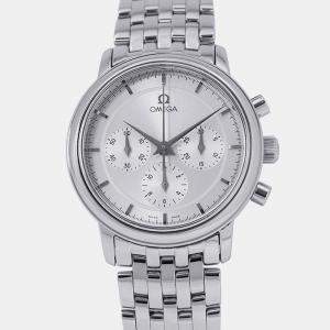 Pre Owned ساعة يد رجالية أوميغا دي فيل 4540.31.00 تعبئة يدوية ستانلس ستيل فضية 36 مم