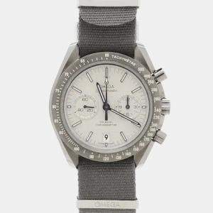 Pre Owned Omega Speedmaster Professional Moonwatch 311.93.44.51.99.001 White Ceramic Automatic Men's Watches 44.25mm