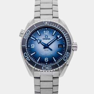 Pre Owned Omega Seamaster Planet Ocean 215.30.40.20.03.002 Blue Stainless Steel Automatic Men's Watches 39 mm