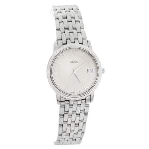 Omega Silver Stainless Steel De Ville 196.1150 Men's Wristwatch 34 mm