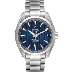 Omega Blue Stainless Steel Seamaster Aqua Terra 231.10.42.21.03.003 Men's Wristwatch 41.5 MM