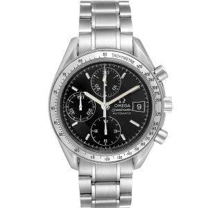 Omega Black Stainless Steel Speedmaster Date Automatic 3513.50.00 Men's Wristwatch 39 MM