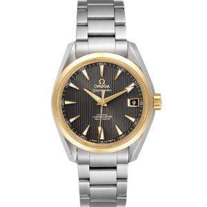 Omega Grey 18k Yellow Gold And Stainless Steel Seamaster Aqua Terra 231.20.39.21.06.004 Men's Wristwatch 41.5 MM