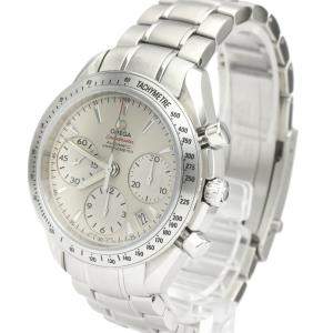 Omega Silver Stainless Steel Speedmaster Date Automatic 323.10.40.40.02.001 Men's Wristwatch 40 MM