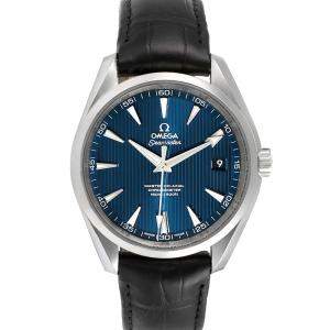 Omega Blue Stainless Steel Seamaster Aqua Terra 231.13.42.21.03.001 Men's Wristwatch 41.5 MM