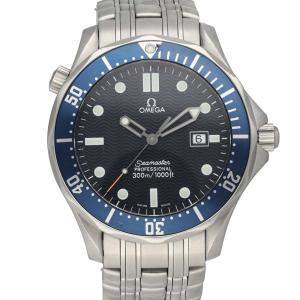 Omega Blue Stainless Steel Seamaster 2541.80.00  Men's Wristwatch 41 MM