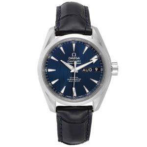 Omega Blue Stainless Steel Seamaster Aqua Terra 231.13.39.22.03.001 Men's Wristwatch 39.5 MM