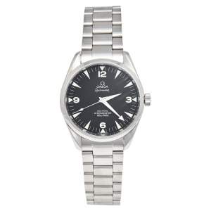 Omega Black Stainless Steel Aqua Terra Railmaster 2802.52.31 Men's Wristwatch 41 mm