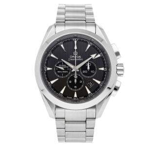 Omega Grey Stainless Steel Seamaster Aqua Terra 150m Chronograph 231.10.44.50.06.001 Men's Wristwatch 44 MM