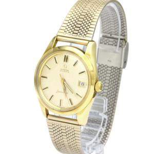 Omega Silver Gold Plated Stainless Steel Seamaster Cal 562 Vintage 14763 Men's Wristwatch 35 MM