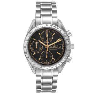 Omega Black Stainless Steel Speedmaster Date 3513.54.00 Men's Wristwatch 39MM