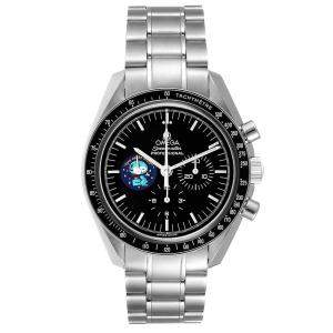 Omega Black Stainless Steel Speedmaster Professional Snoopy MoonWatch 3578.51.00 Men's Wristwatch 42MM