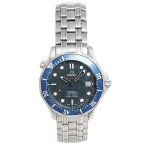 Omega Blue Stainless Steel Seamaster 2220.80.00 Men's Wristwatch 41 mm