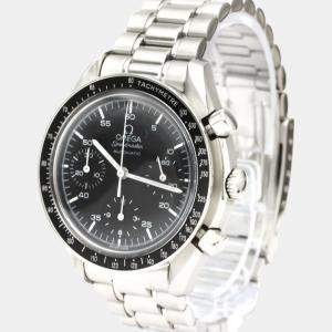 Omega Black Stainless Steel Speedmaster Automatic 3510.50.00 Men's Wristwatch 39 MM