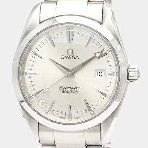 Omega Silver Stainless Steel Seamaster Aqua Terra 2518.30 Men's Wristwatch 36 mm