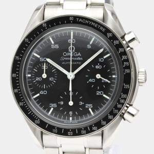 Omega Black Stainless Steel Speedmaster 3510.50 Automatic Men's Wristwatch 39 mm