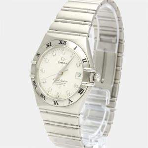 Omega Silver Stainless Steel Constellation 1504.35 Automatic Men's Wristwatch 40 mm