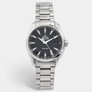 Omega Grey Stainless Steel Seamaster Aqua Terra 231.10.39.60.06.001 Men's Wristwatch 38.5 mm 