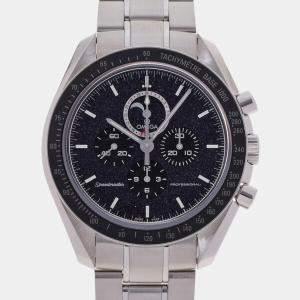 Omega Black Stainless Steel Speedmaster 311.30.44.32.01.001 Men's Wristwatch 44 mm