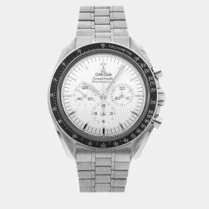 Omega Silver 18k White Gold Speedmaster 310.60.42.50.02.001 Manual Winding Men's Wristwatch 42 mm